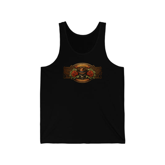 Western Cowboy Leatherwork Colorado Skull Jersey Tank