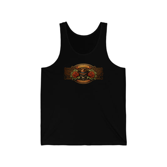 Western Cowboy Leatherwork Nevada Skull Jersey Tank