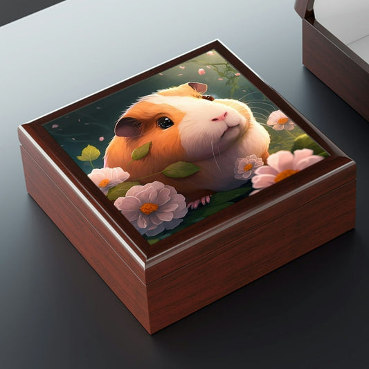 Whimsical Guinea Pig Jewelry Box