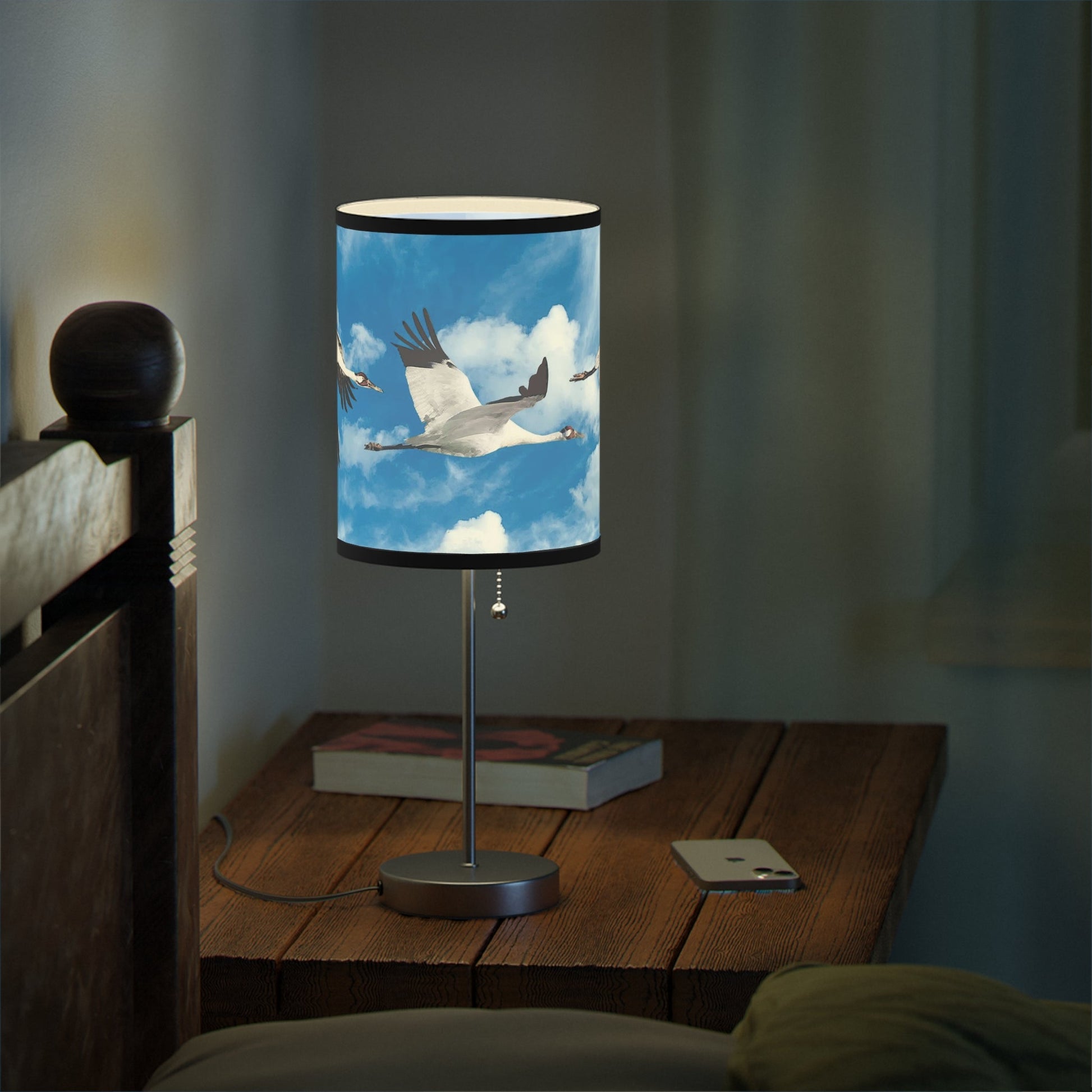 Whooping Crane Lamp on a Stand, US|CA plug