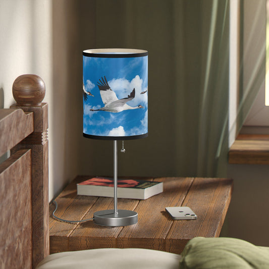 Whooping Crane Lamp on a Stand, US|CA plug