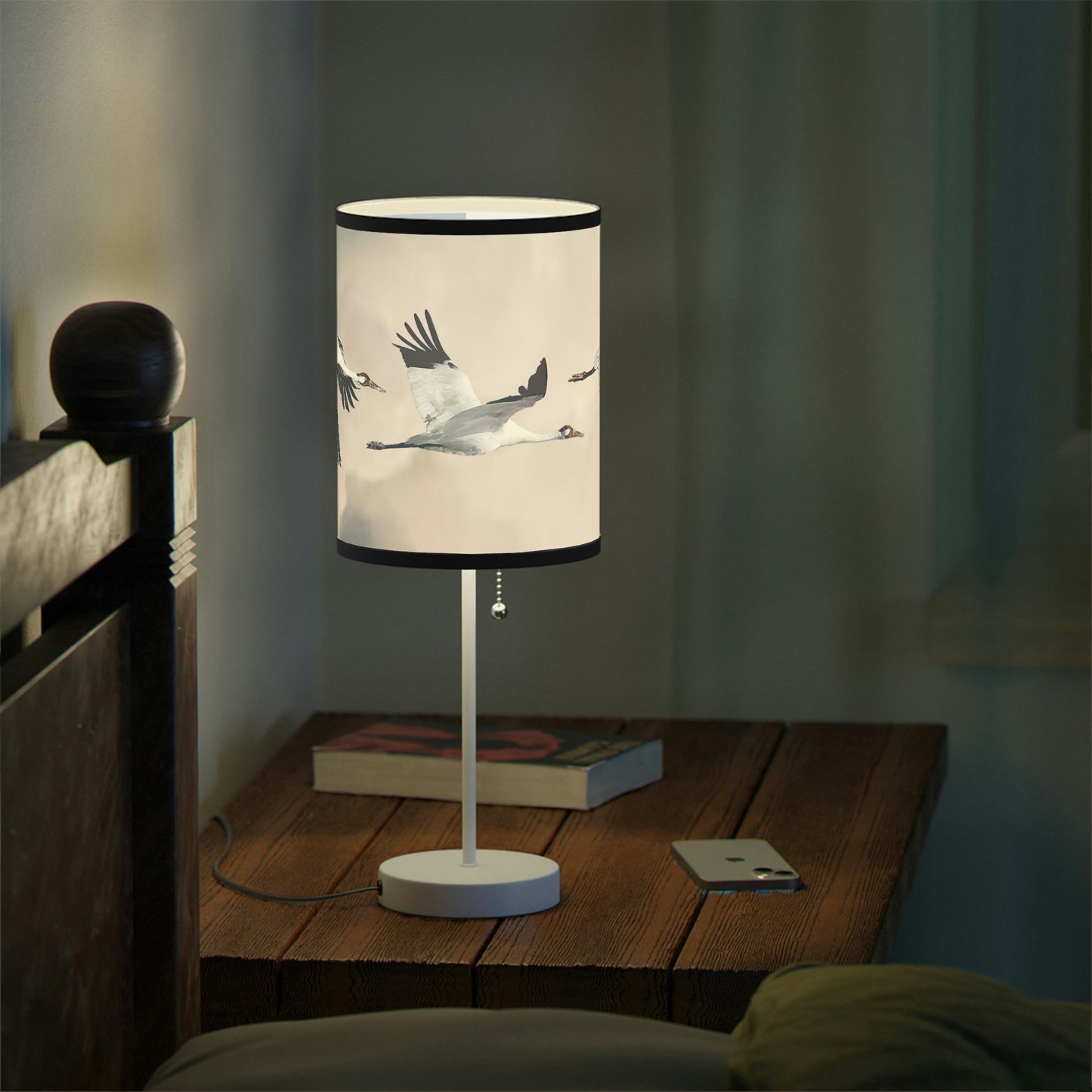 Whooping Crane Lamp on a Stand, US|CA plug II