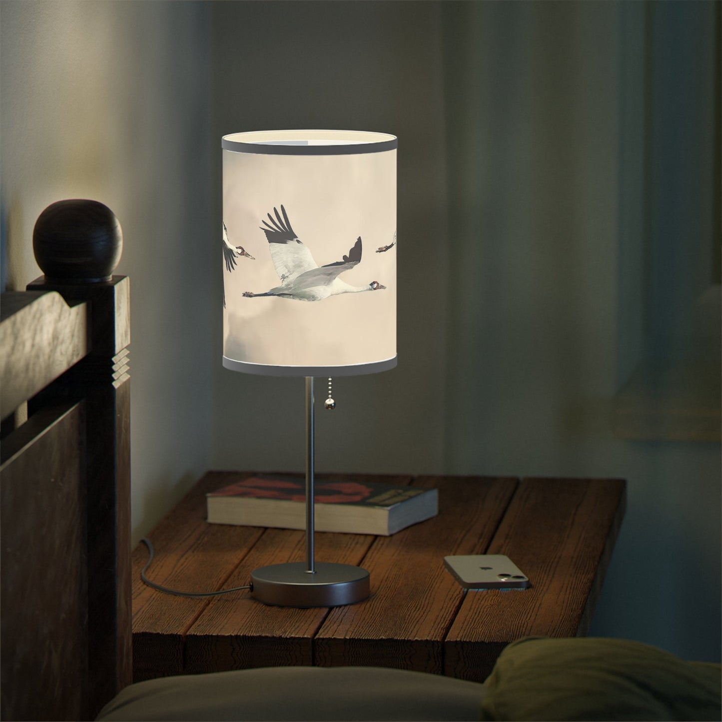 Whooping Crane Lamp on a Stand, US|CA plug II