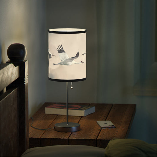 Whooping Crane Lamp on a Stand, US|CA plug II