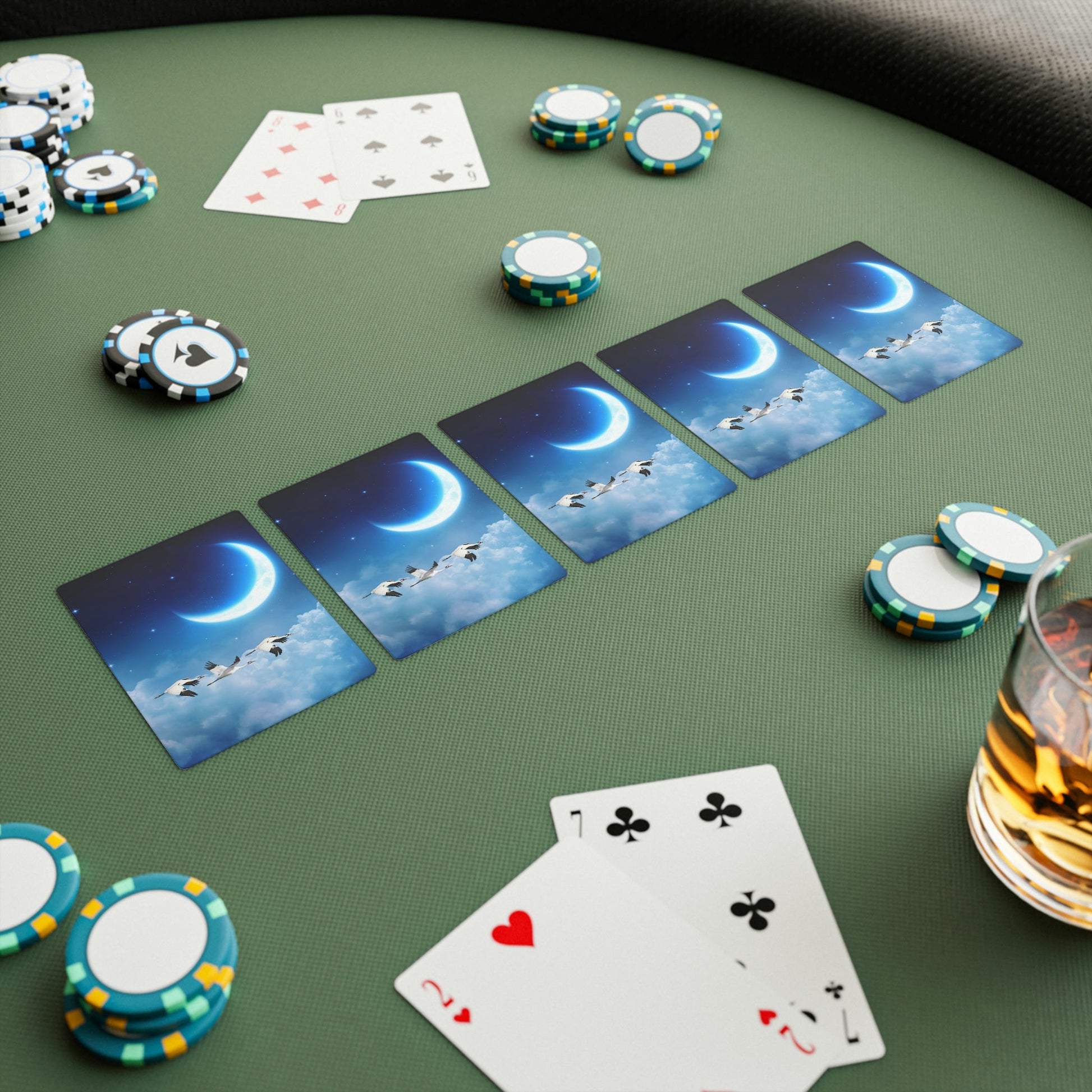 Whooping Crane Midnight Run Poker Playing Cards