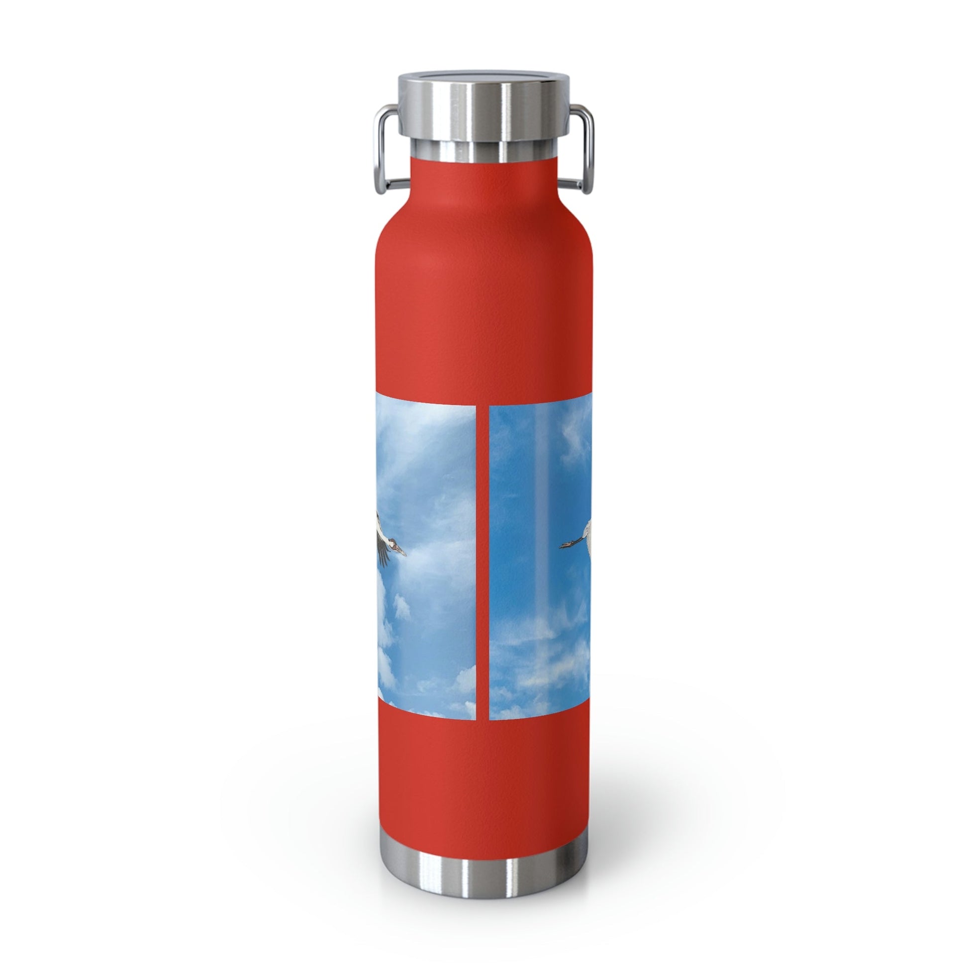 Whooping Cranes in Flight | Copper Vacuum Insulated Bottle, 22oz