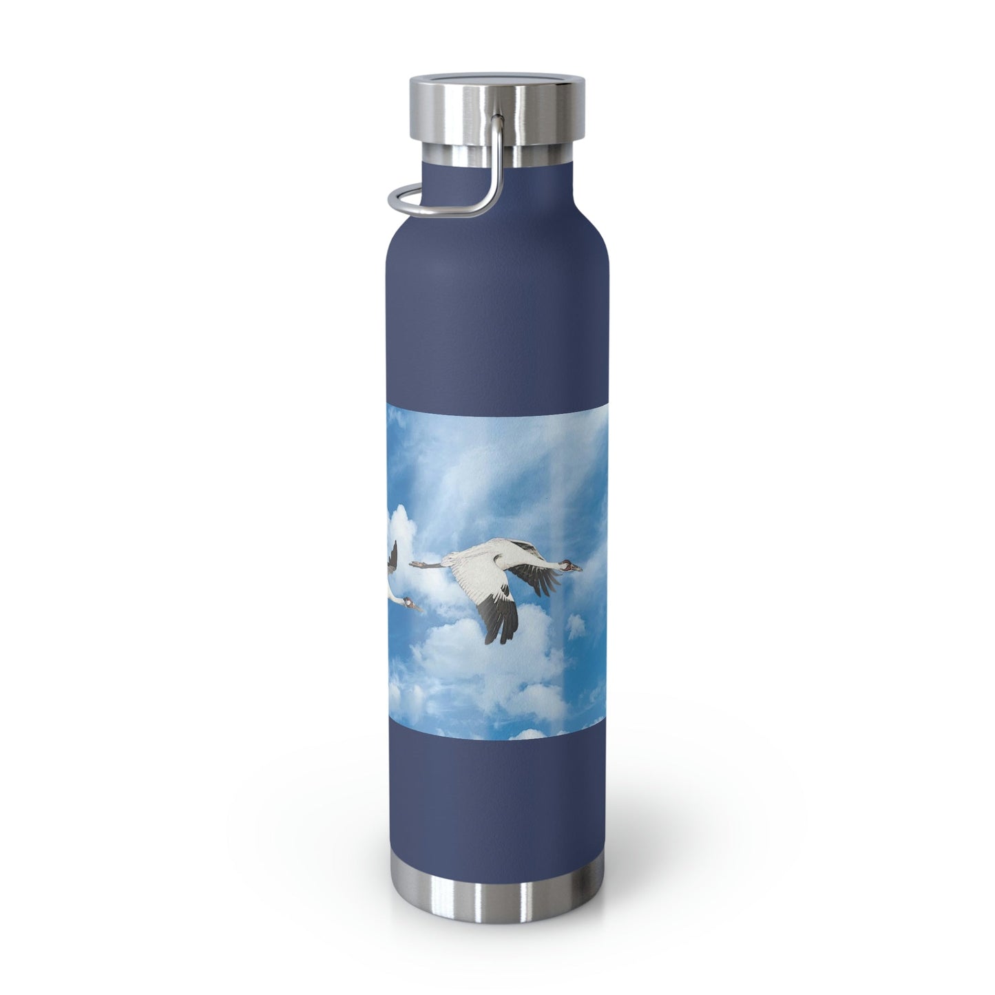 Whooping Cranes in Flight | Copper Vacuum Insulated Bottle, 22oz