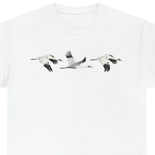 Whooping Cranes Unisex Heavy Cotton Tee