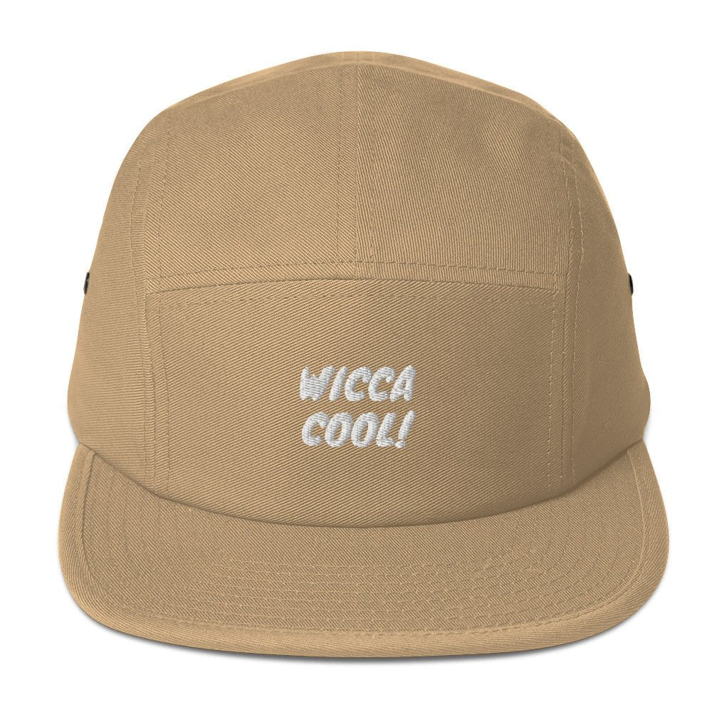 Wicca Cool! Embroidered Five Panel Cap Pagan Paganism Witch Witchy Witches Religion Faith Spirits Spirituality