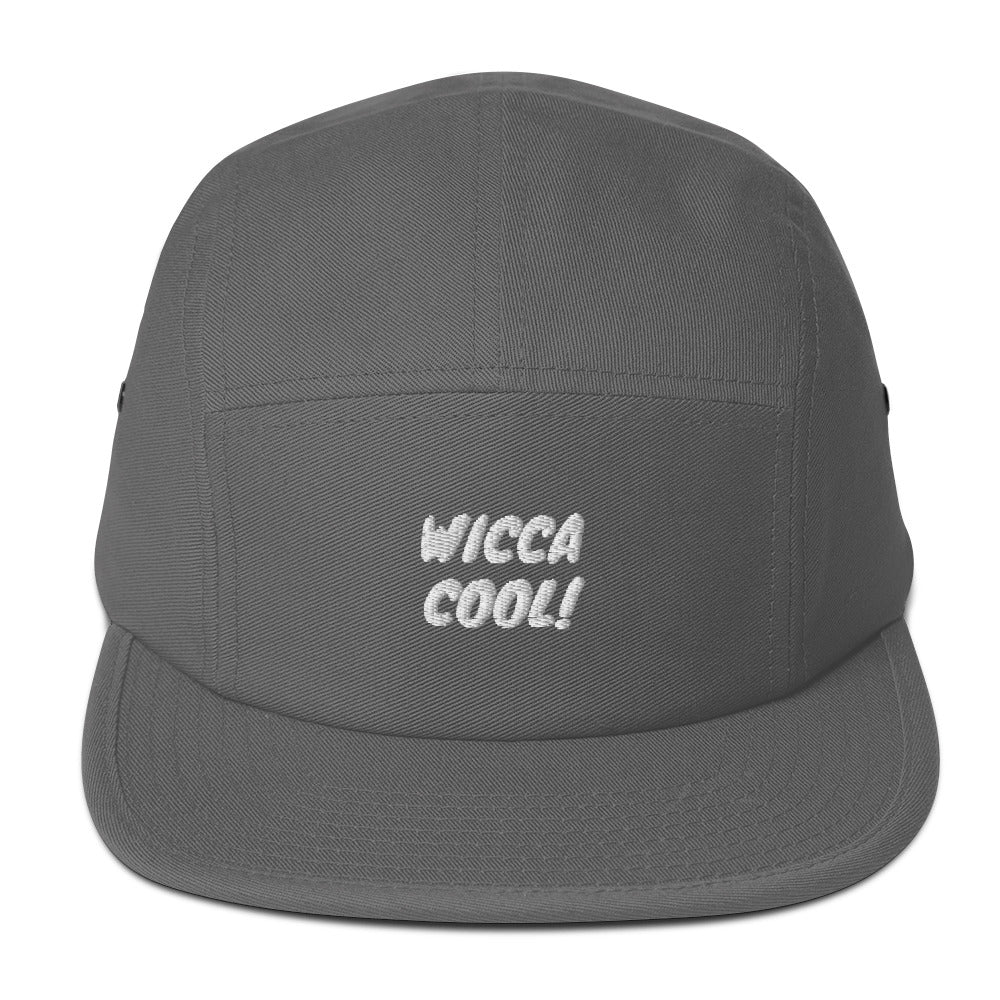 Wicca Cool! Embroidered Five Panel Cap Pagan Paganism Witch Witchy Witches Religion Faith Spirits Spirituality