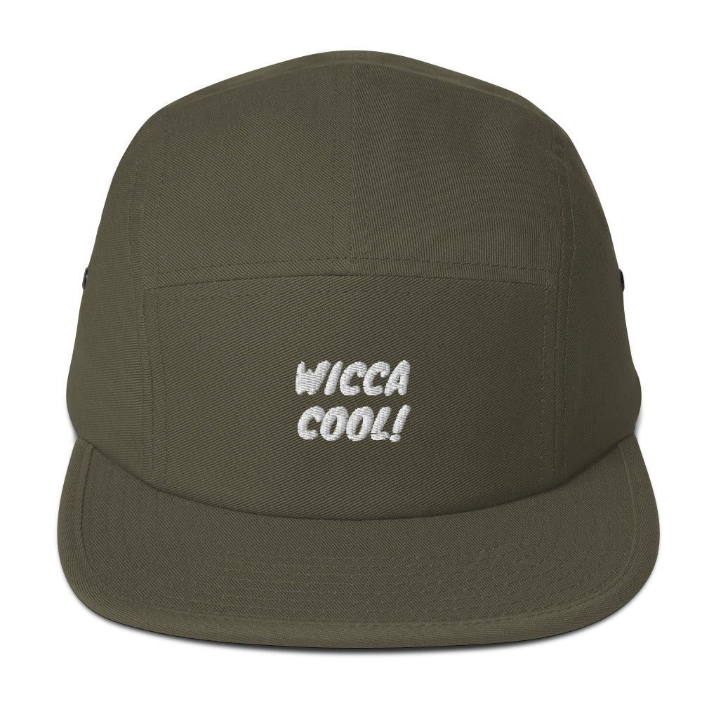 Wicca Cool! Embroidered Five Panel Cap Pagan Paganism Witch Witchy Witches Religion Faith Spirits Spirituality