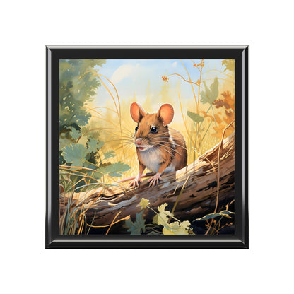 Wild Field Mouse Art Print Gift and Jewelry Box