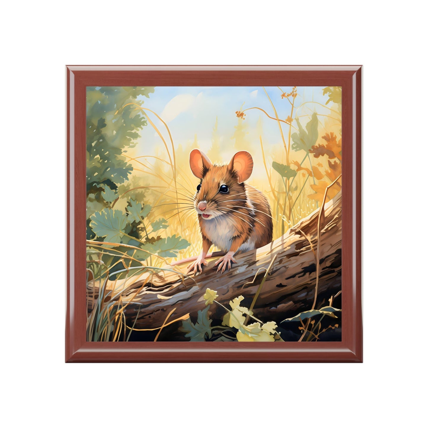 Wild Field Mouse Art Print Gift and Jewelry Box