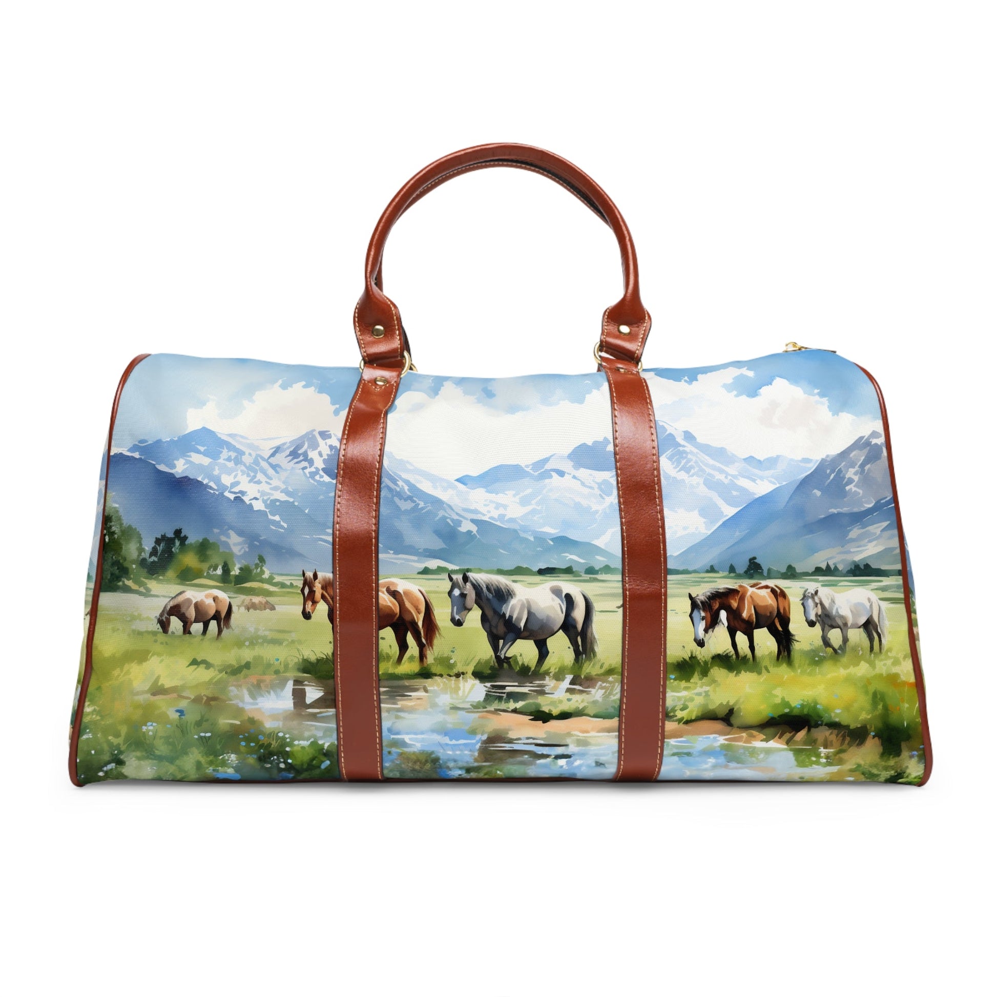 Wild Horses Art Travel Bag - Bigger than most duffle bags, tote bags and even most weekender bags!