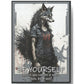 Wolf Inspirational Quotes - Be Yourself. Unless You Can Be a Wolf. Then, Be a Wolf II - Hard Backed Journal