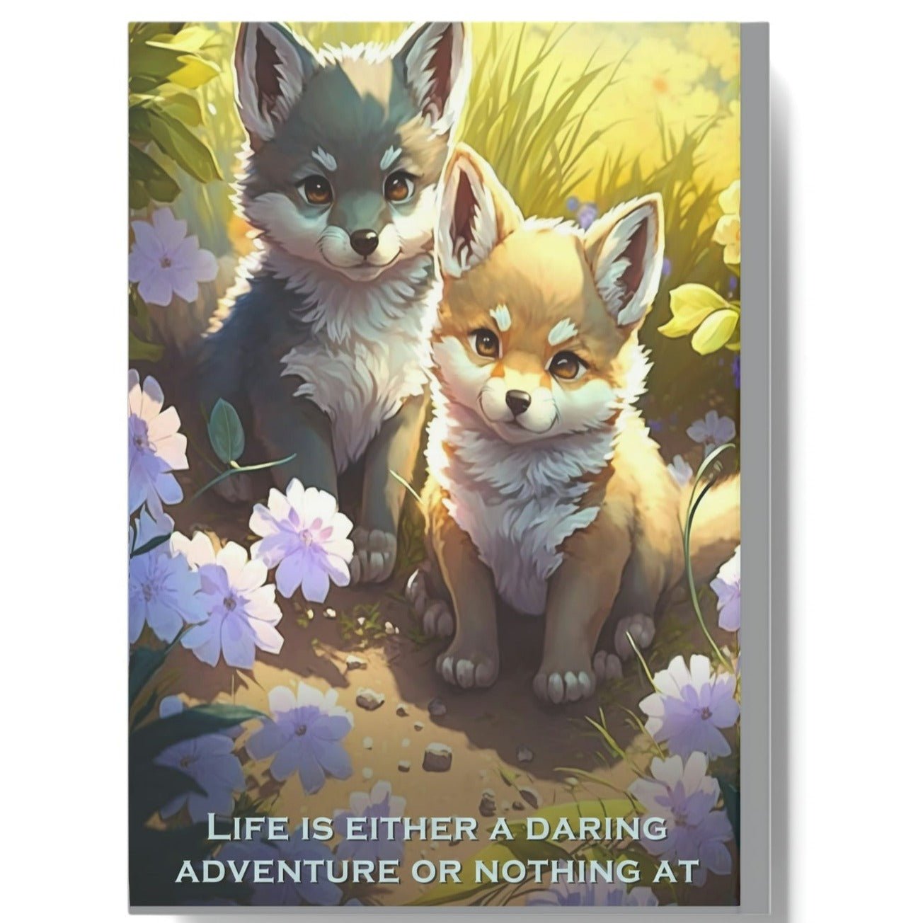 Wolf Inspirationals - Life is Either a Daring Adventure or Nothing At All - Hard Backed Journal