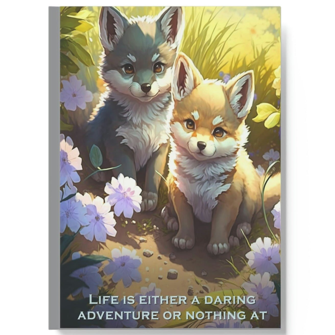 Wolf Inspirationals - Life is Either a Daring Adventure or Nothing At All - Hard Backed Journal