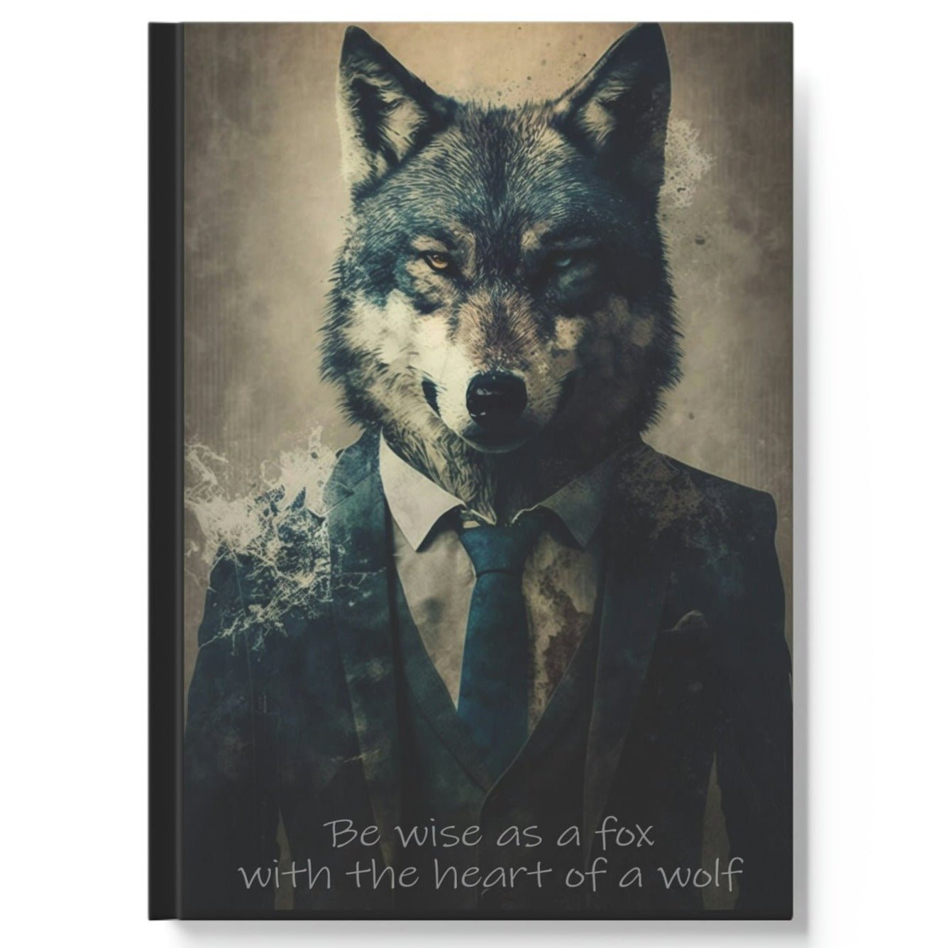 Wolf Inspirations- Be Wise as a Fox with the Heart of a Wolf - Hard Backed Journal