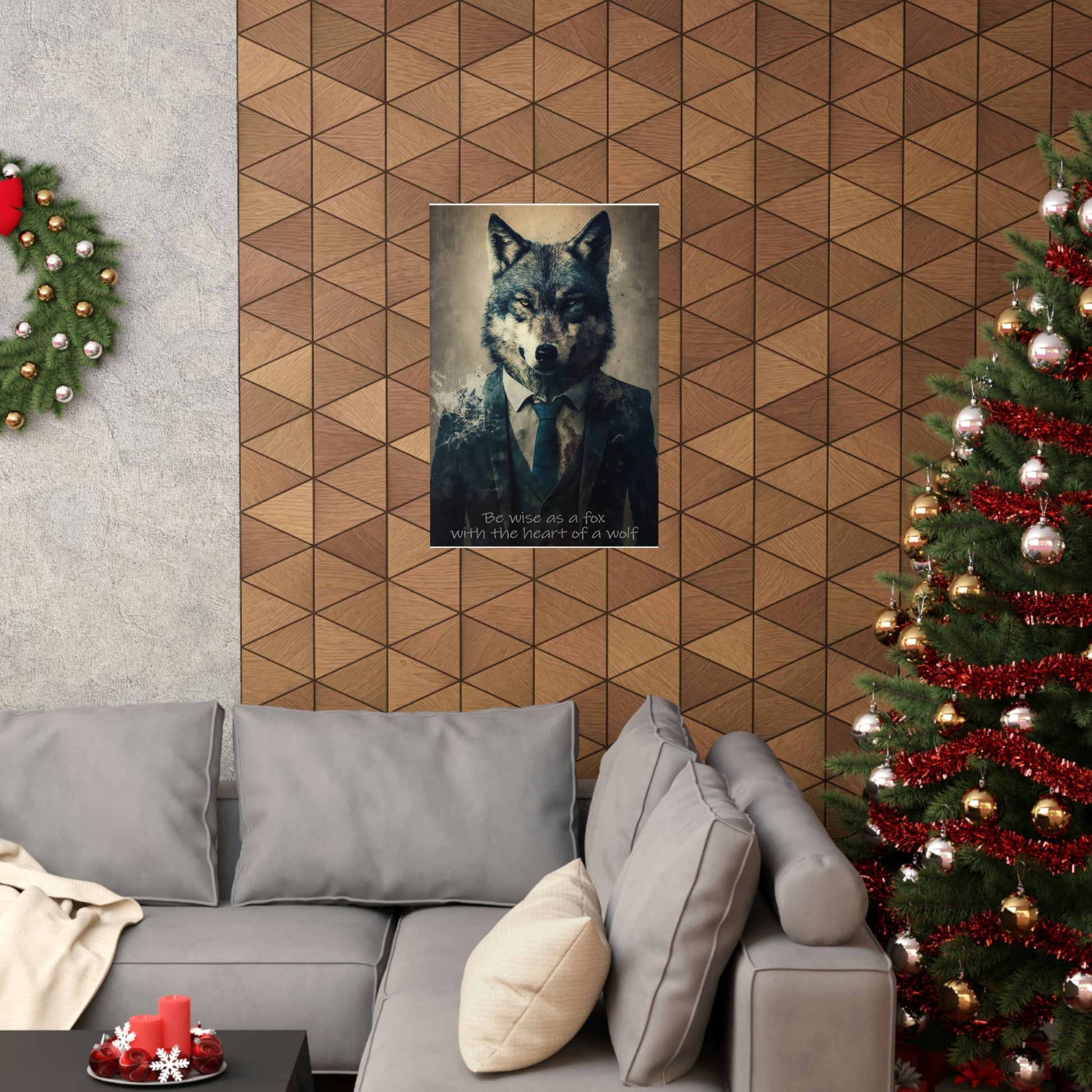 Wolf Inspirations - Be Wise as a Fox with the Heart of a Wolf - Premium Matte Vertical Posters