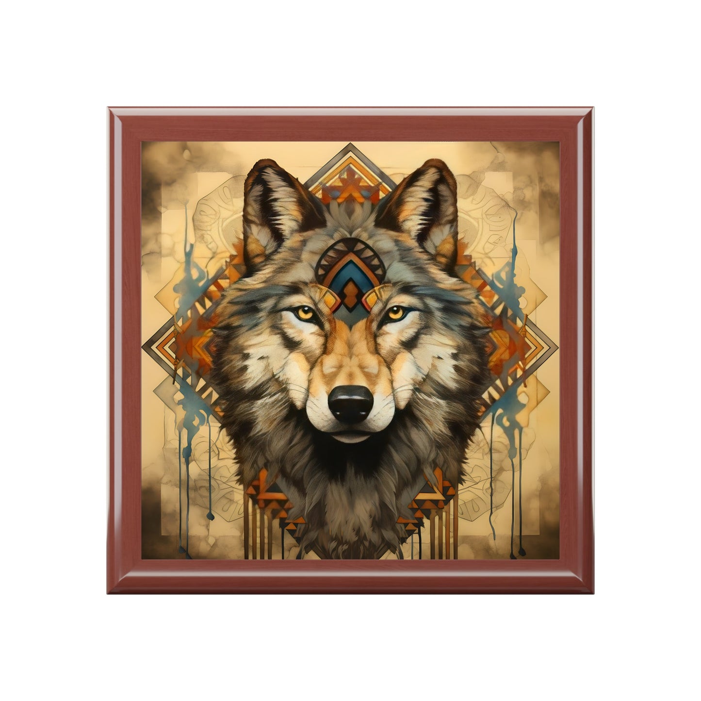 Wolf Spirit Jewelry Keepsake Trinkets Box