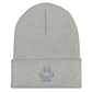 Wolf Track Cuffed Beanie | Perfect gift for the Outdoors, Camping, Hiking & Wildlife Enthusiast! | Multiple Hat Colors Available
