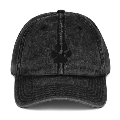 Wolf Track Vintage Cotton Twill Cap | Perfect gift for the Outdoors, Camping, Hiking & Wildlife Enthusiast! | Multiple Hat Colors Available
