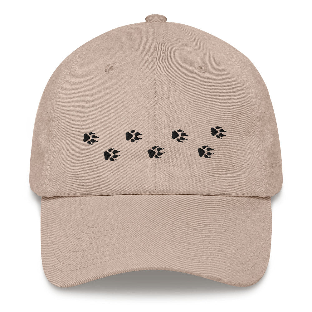 Wolf Tracks Hat | Perfect gift for the Outdoors, Camping, Hiking & Wildlife Enthusiast! | Multiple Hat Colors Available