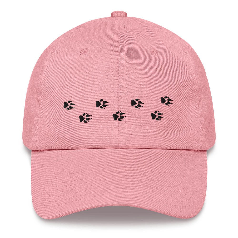 Wolf Tracks Hat | Perfect gift for the Outdoors, Camping, Hiking & Wildlife Enthusiast! | Multiple Hat Colors Available