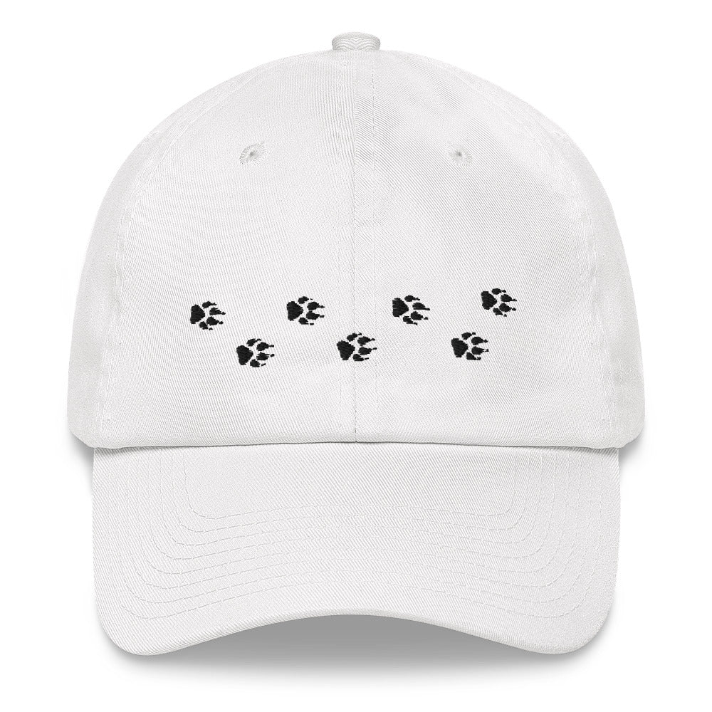 Wolf Tracks Hat | Perfect gift for the Outdoors, Camping, Hiking & Wildlife Enthusiast! | Multiple Hat Colors Available
