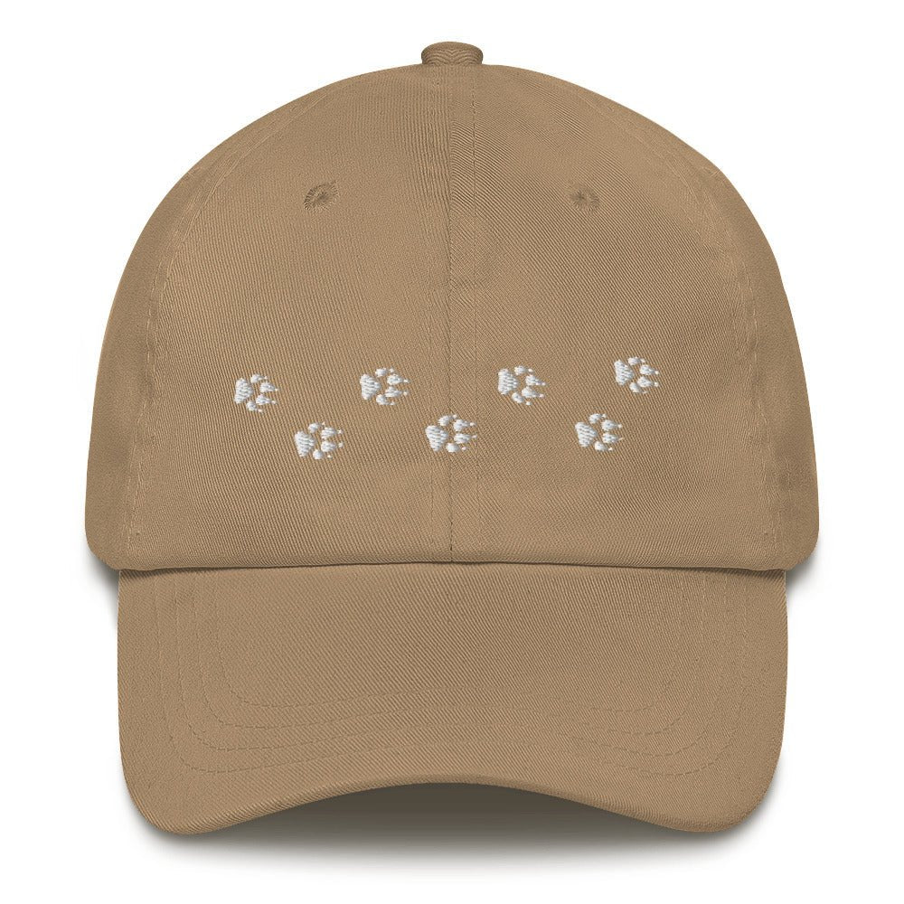Wolf Tracks Hat | Perfect gift for the Outdoors, Camping, Hiking & Wildlife Enthusiast! | Multiple Hat Colors Available