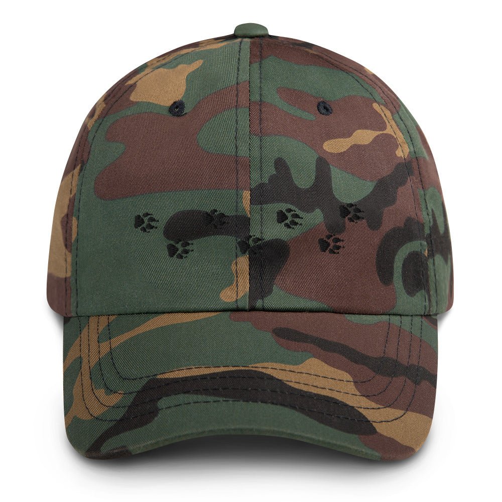 Wolf Tracks Hat | Perfect gift for the Outdoors, Camping, Hiking & Wildlife Enthusiast! | Multiple Hat Colors Available
