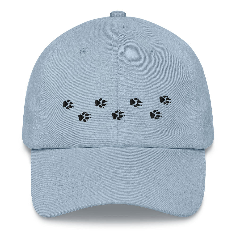 Wolf Tracks Hat | Perfect gift for the Outdoors, Camping, Hiking & Wildlife Enthusiast! | Multiple Hat Colors Available