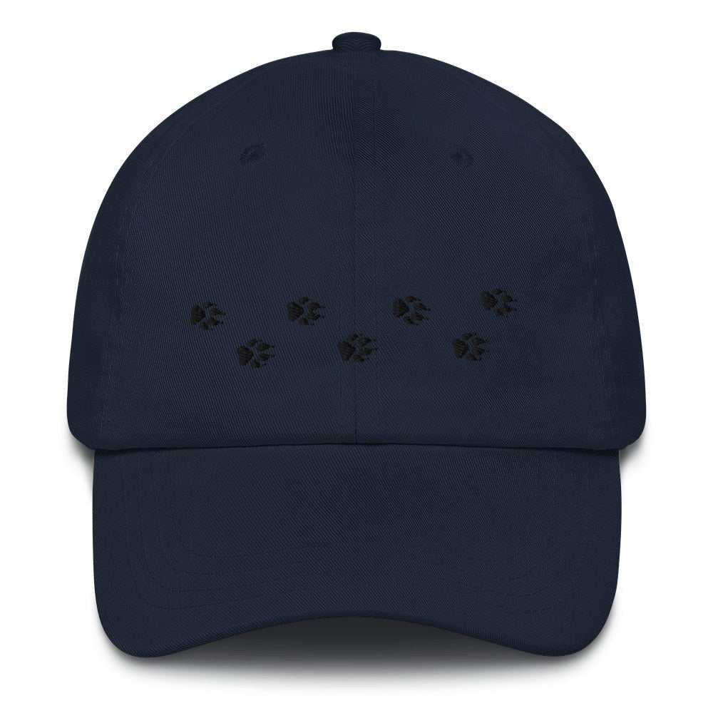 Wolf Tracks Hat | Perfect gift for the Outdoors, Camping, Hiking & Wildlife Enthusiast! | Multiple Hat Colors Available