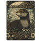 Woodcut Otter Lake Poker Playing Cards