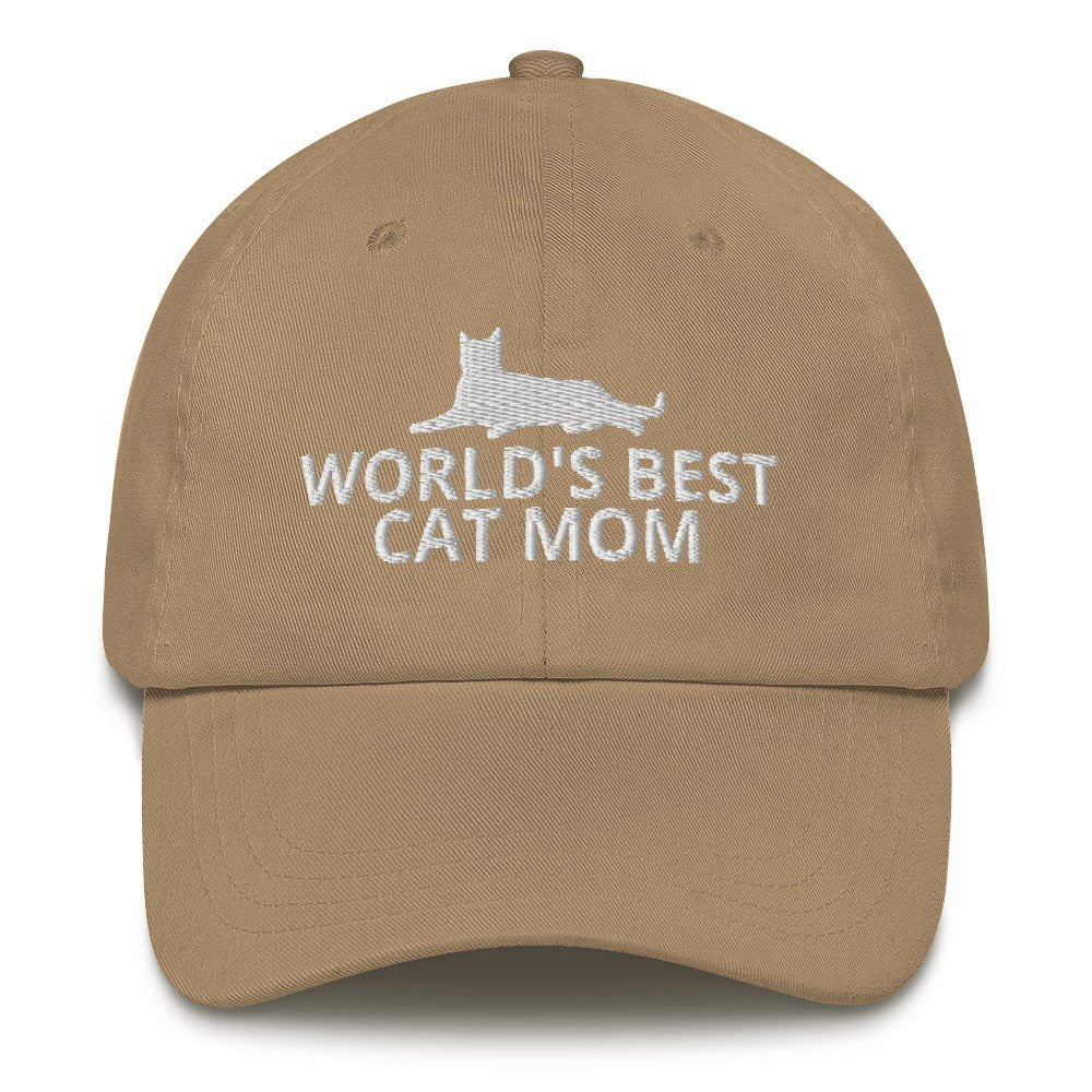 World's Best Cat Mom Hat | Perfect gift for the cat lover in your family!| Multiple Hat Colors Available