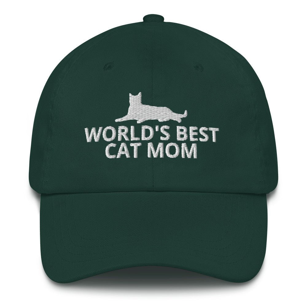 World's Best Cat Mom Hat | Perfect gift for the cat lover in your family!| Multiple Hat Colors Available