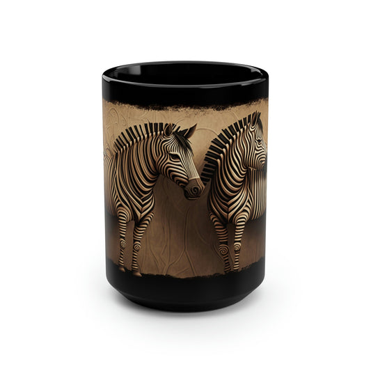 Zebra Pair - 15 oz Coffee Mug - Zebra Mug, Zebra Coffee Mug, Zebra Gift, Zebra Gifts, Zebra Coffee Mug, Zebra Lover Gift, Zebra Lover Gifts, Safari Gift