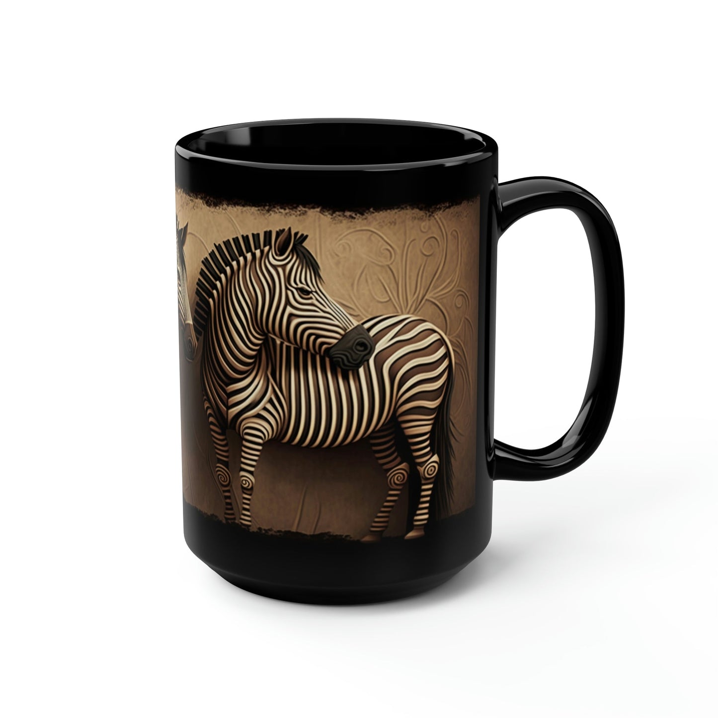 Zebra Pair - 15 oz Coffee Mug - Zebra Mug, Zebra Coffee Mug, Zebra Gift, Zebra Gifts, Zebra Coffee Mug, Zebra Lover Gift, Zebra Lover Gifts, Safari Gift